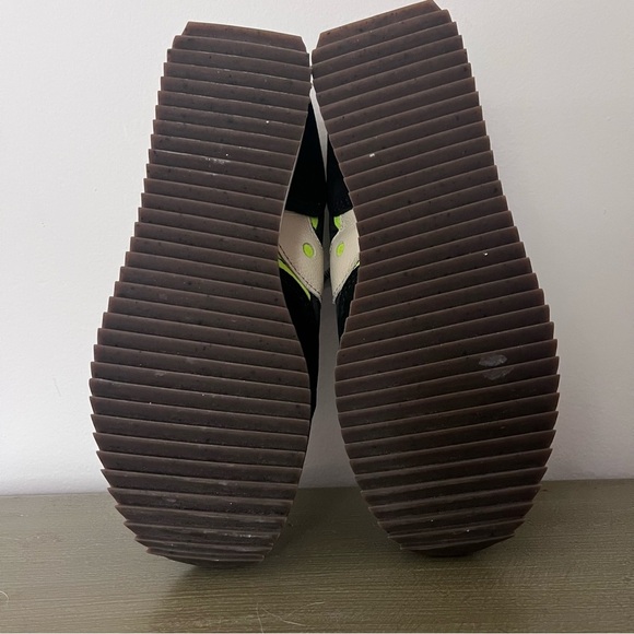 Saucony Jazz 81 Black and Lime Green Sneakers Sporty Casual Athletic Shoes - Picture 12 of 12